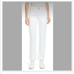 NWT Frame Le Hollywood white high rise